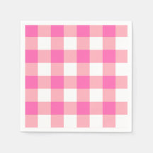 Pink Large Gingham Karierte Karos