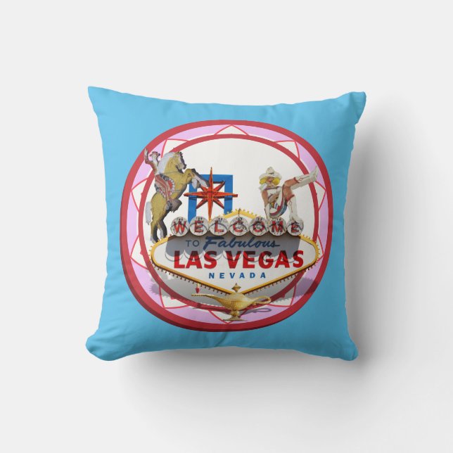 Pink Las Vegas Poker Chip Kissen (Vorderseite)