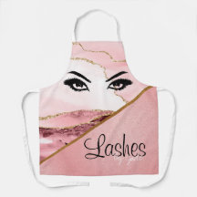 Pink Lashes nach Schürze - Anpassbar