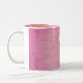 Pink lass nie jemandem, der dein glänzendes Zitat  Zweifarbige Tasse