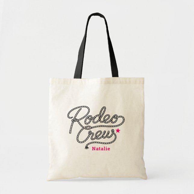 Pink Last Rodeo Western Bach Party Tragetasche (Vorne)