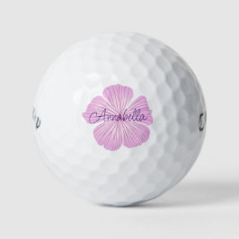 Pink Lavatera Blume Golfball