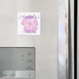 Pink Lavatera Blume Magnet