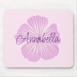 Pink Lavatera Blume Mousepad