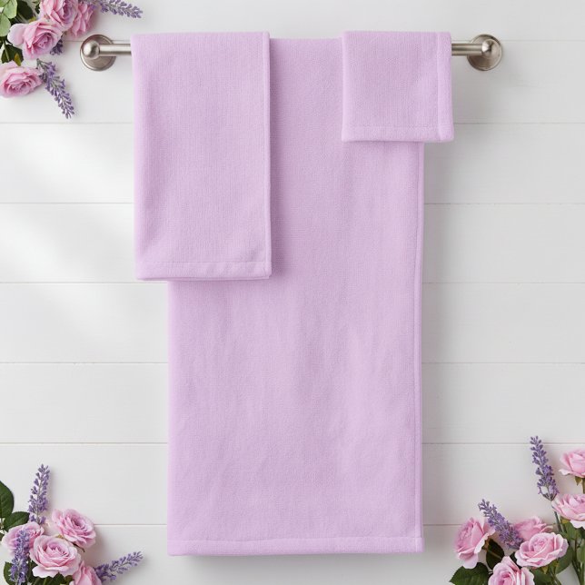 Pink Lavender Polterabend Badhandtuch Set (Von Creator hochgeladen)