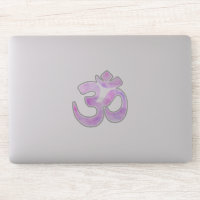 Pink Lavender Wasserfarbe Om Symbol
