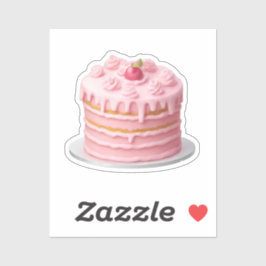 Pink Layard Tropfen Cake Emoji Aufkleber