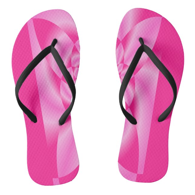 Pink Leaf Petal Flip Flops (Fußbett)