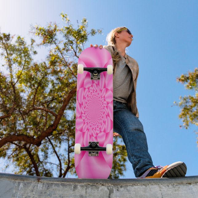 Pink Leaf Petal Skateboard (Außenbereich 1)
