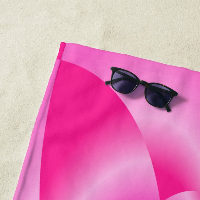 Pink Leaf Petal Strandtuch (Beispiel)