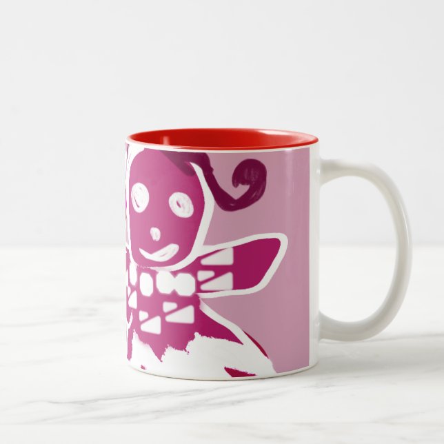 Pink-Lebkuchen Zweifarbige Tasse (Rechts)