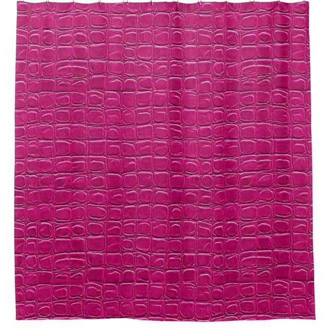 Pink-Leder-Effekt Duschvorhang (Vorderseite)