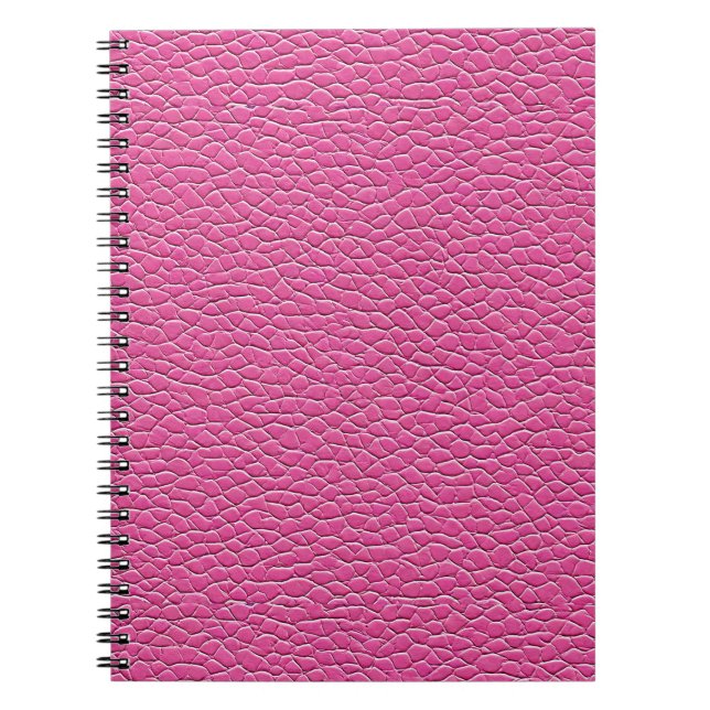 Pink-Leder-Effekt Notizblock (Vorderseite)
