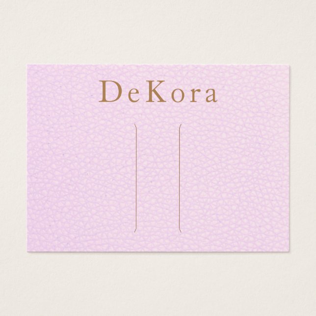 Pink Leder Haarschneidehalter (Vorderseite)