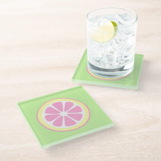 Pink Lemon Slice Niedliche Getränkekasten Glasuntersetzer