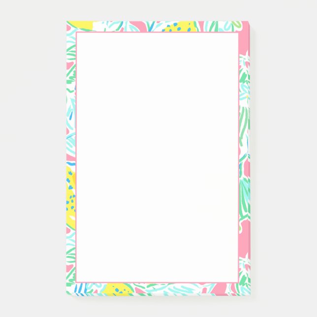 Pink Lemon Sticknotes Post-it Klebezettel (Vorderseite)