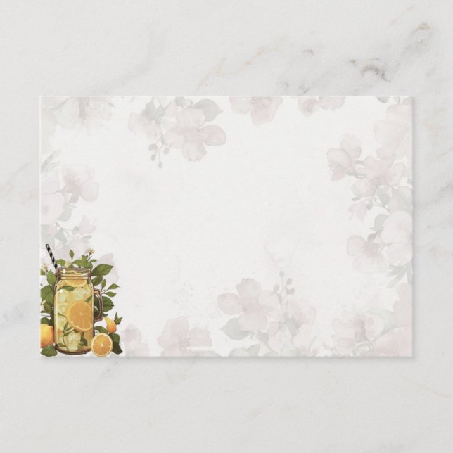 Pink Lemonade Basic Blank Reecicard Begleitkarte (Vorderseite)