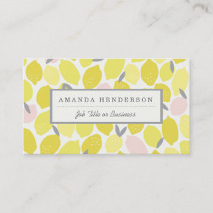 Pink Lemonade Business Cards Visitenkarte