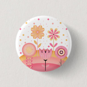 Pink Lemonade Garden Button