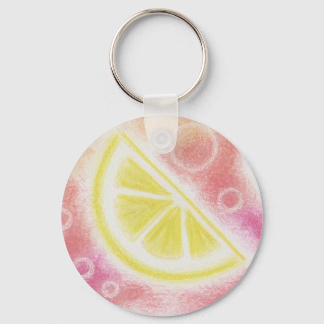 Pink Lemonade "lemon" Schlüsselanhänger (Vorderseite)