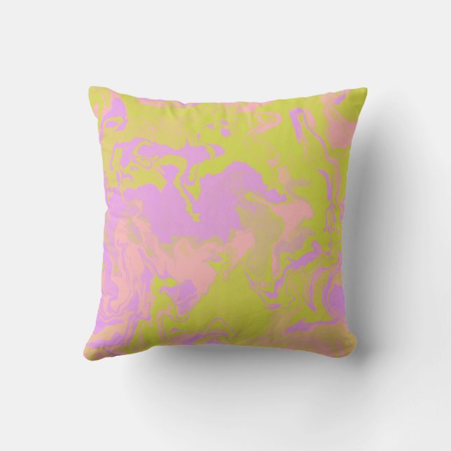 Pink Lemonade Marmorkissen Kissen (Rückseite)