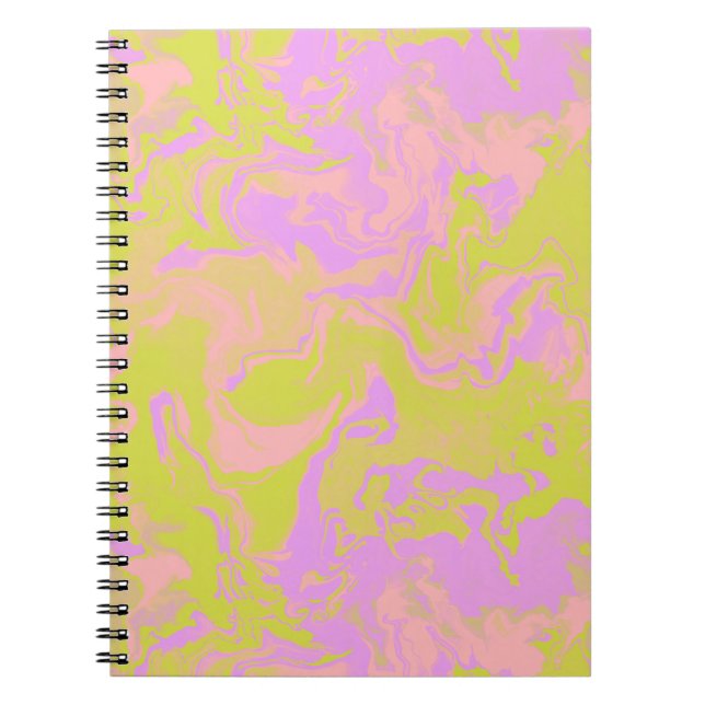 Pink Lemonade-MarmorNotebook Notizblock (Vorderseite)