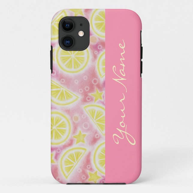 Pink Lemonade 'Name' iPhone Fall pink Case-Mate iPhone Hülle (Rückseite)