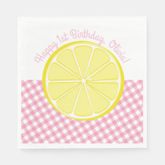 Pink Lemonade Party Napkins Serviette