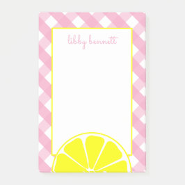 Pink Lemonade Personalisiert Post-it Notepad Post-it Klebezettel