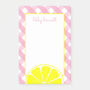 Pink Lemonade Personalisiert Post-it Notepad Post-it Klebezettel