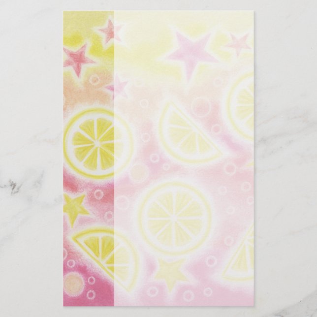 Pink-Lemonade-Schreibpapier Briefpapier (Vorderseite)