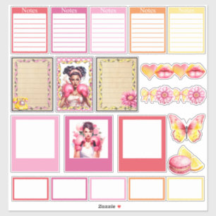Pink Lemonade Set 2 Planer-Aufkleber Aufkleber