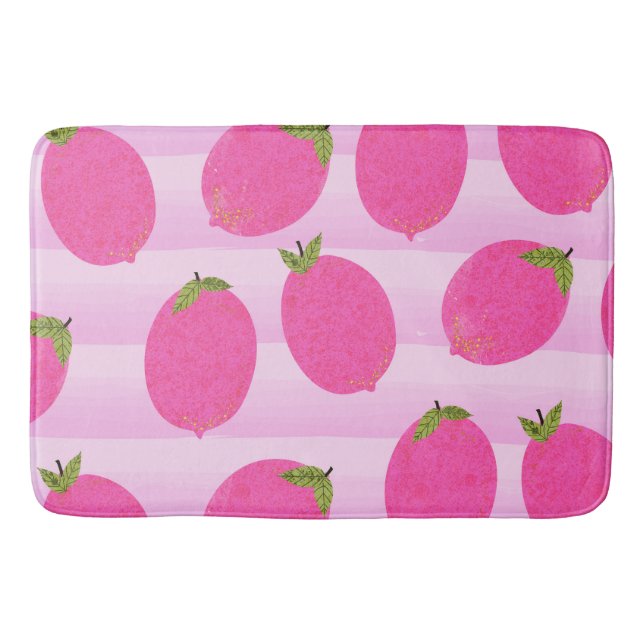 Pink Lemons Limonade Sommer Früchte Heller Spaß Ch Badematte (Vorderseite)