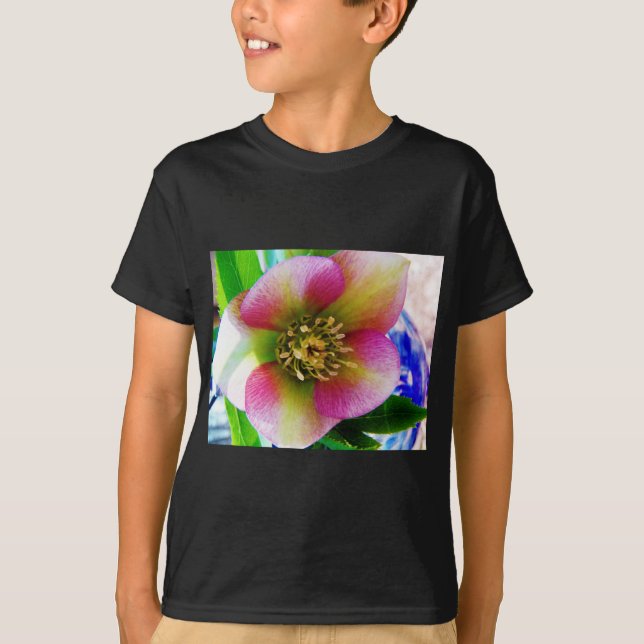 Pink Lenten Rose, T-Shirt (Vorderseite)