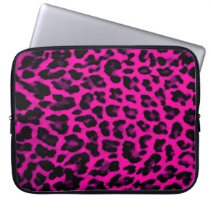 Pink-Leopard-Druck-Laptop-Hülse Laptopschutzhülle