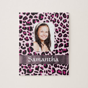 Pink Leopard-Druckvorlage