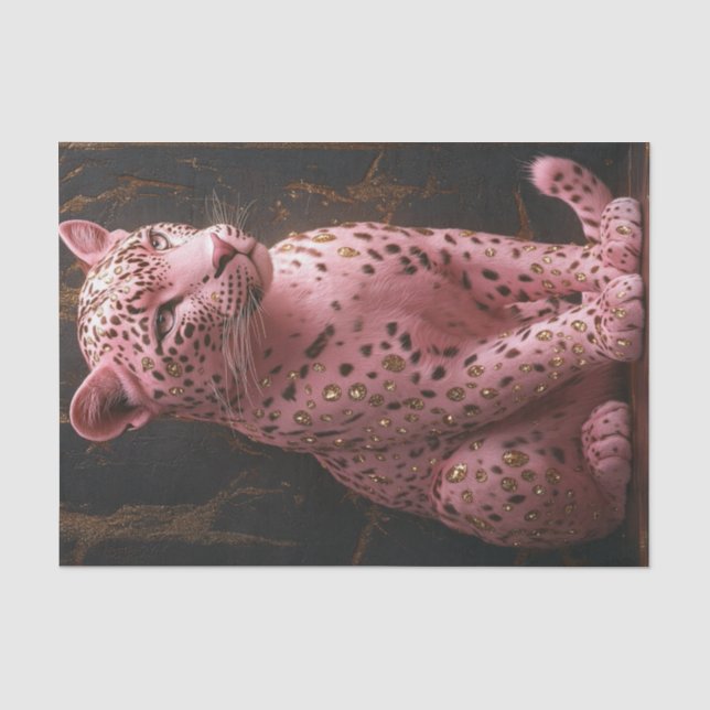 Pink Leopard Fantasy8 Seidenpapier (Vorderseite)