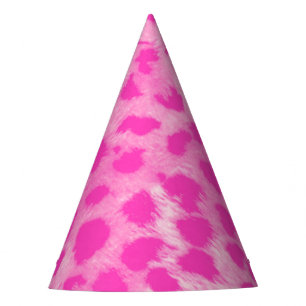 Pink Leopard Gepard Wilde Dschungel-Geburtstagsfei Partyhütchen