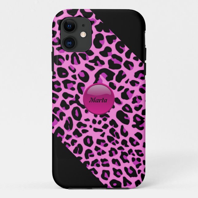 Pink Leopard iPhone5 Fall Case-Mate iPhone Hülle (Rückseite)
