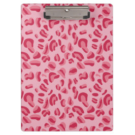 Pink Leopard Muster Klemmbrett