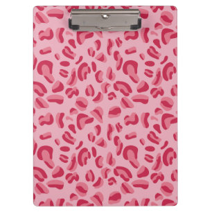 Pink Leopard Muster Klemmbrett