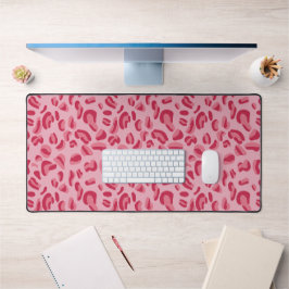 Pink Leopard Muster Schreibtischunterlage