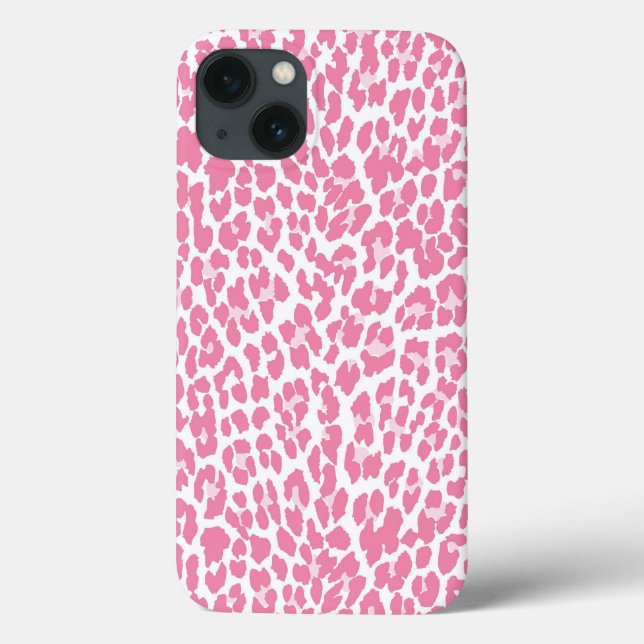 Pink Leopard Pattern Case-Mate iPhone Hülle (Rückseite)