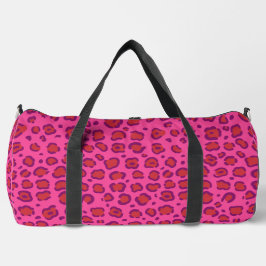 Pink Leopard Print Duffle Bag