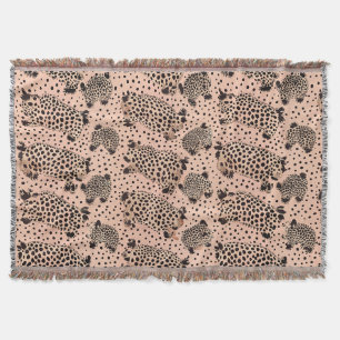 Pink Leopard Print Pattern - Chic Animal Decke