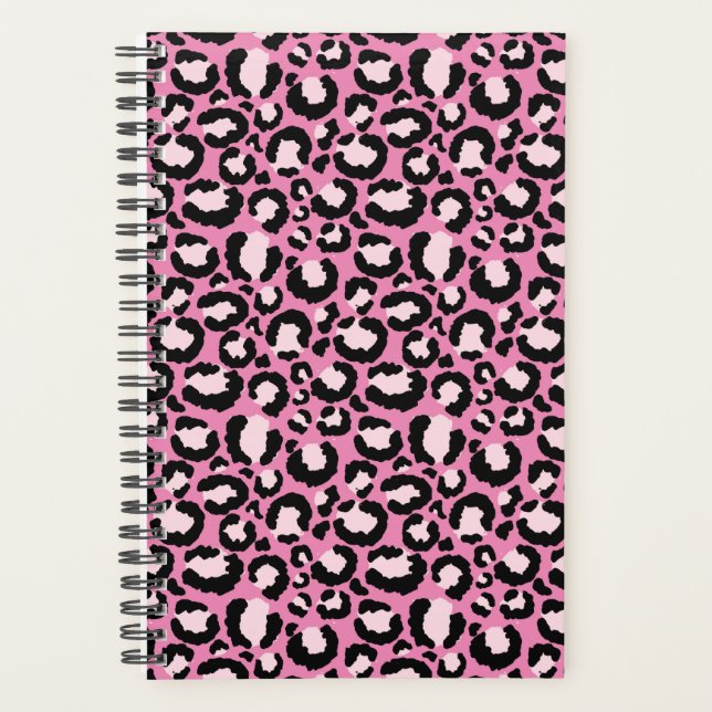 Pink Leopard Print Planer (Vorderseite)