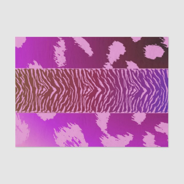 Pink Leopard Print Seidenpapier (Vorderseite)