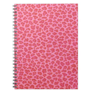 Pink Leopard Print Spiralnotebook Notizblock