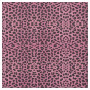 Pink Leopard Print Stoff