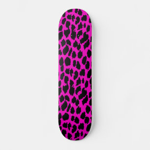 Pink Leopard Skateboard